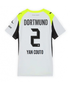 Billige Fotballdrakt Borussia Dortmund Yan Couto #2 Replika Bortedrakt Dame 2025-26 Kortermet Billige Fotballdrakt Borussia Dortmund Yan Couto #2 Replika Bortedrakt Dame 2025-26 Kortermet